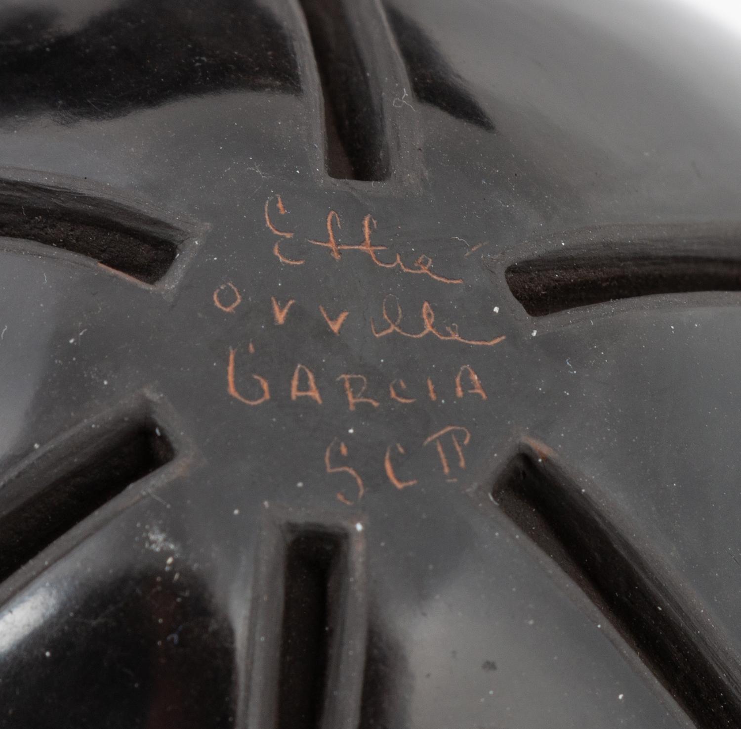 Deeply Carved Blackware Jars