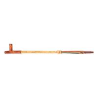 Dakota Painted Pipe Stem, with Catlinite Mouthpiece and Bowl
