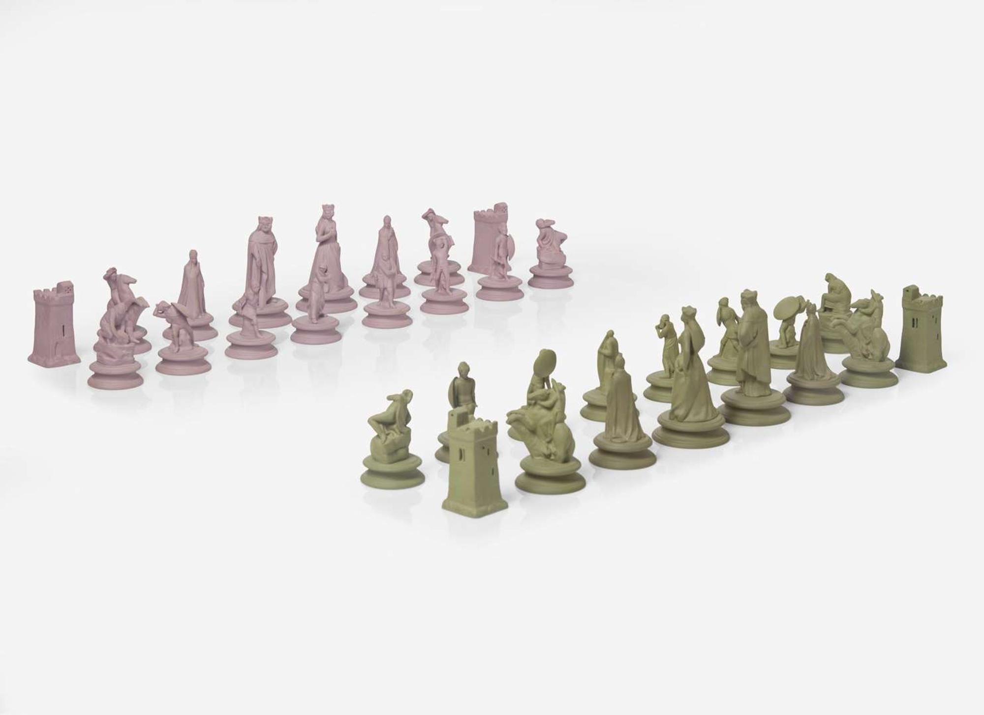 A Wedgwood Jasperware Chess Set, UK, 2006