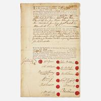 [Philadelphia & Pennsylvania] Biddle, John, et al. Partially-Printed Document, signed