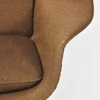 Eero Saarinen (Finnish-American, 1910-1961) "Womb" Chair and Ottoman, Knoll Associates, designed 1947-48, the present lot circa 1950s