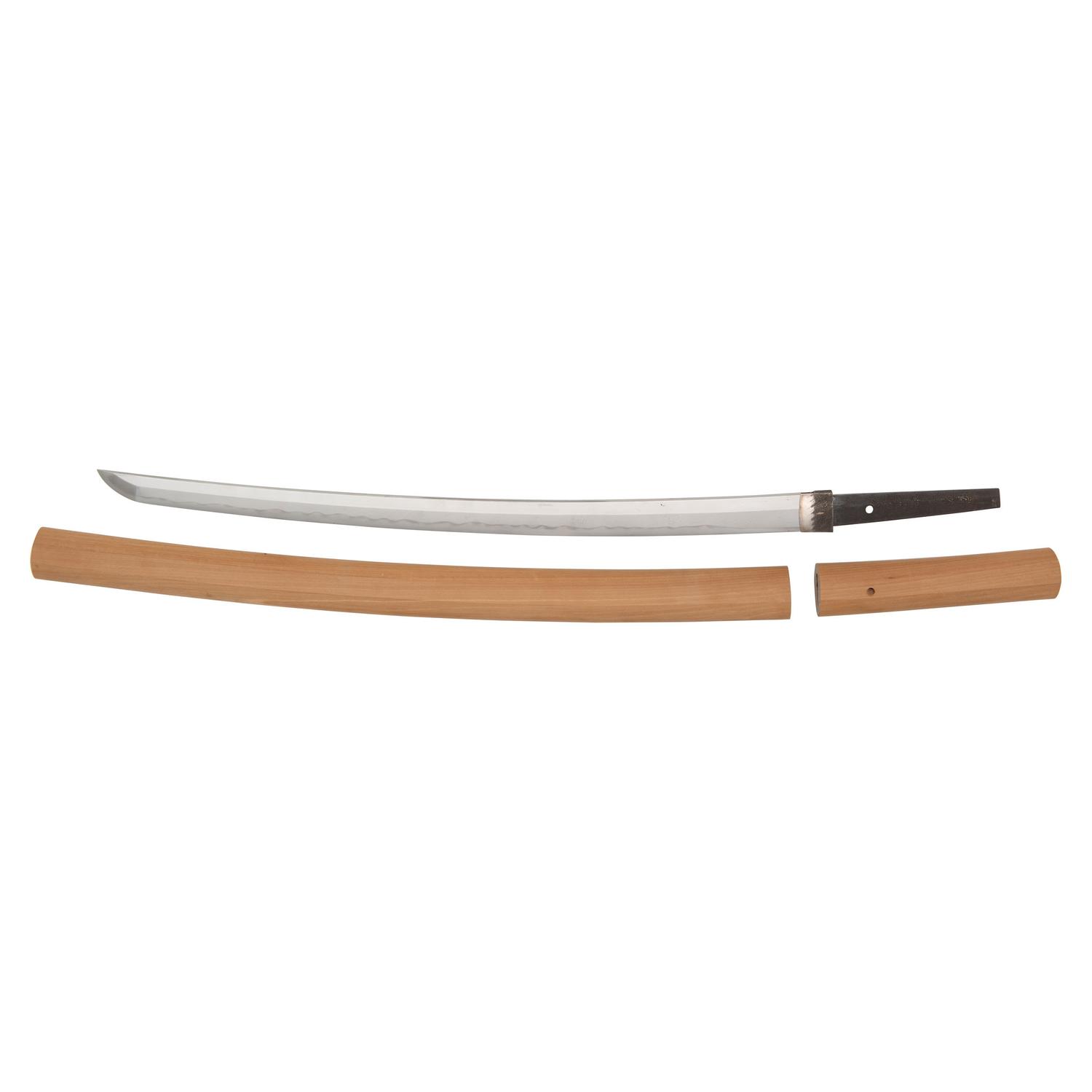 Signed Edo-Period Japanese Wakizashi in Shirasaya with NTHK Origami