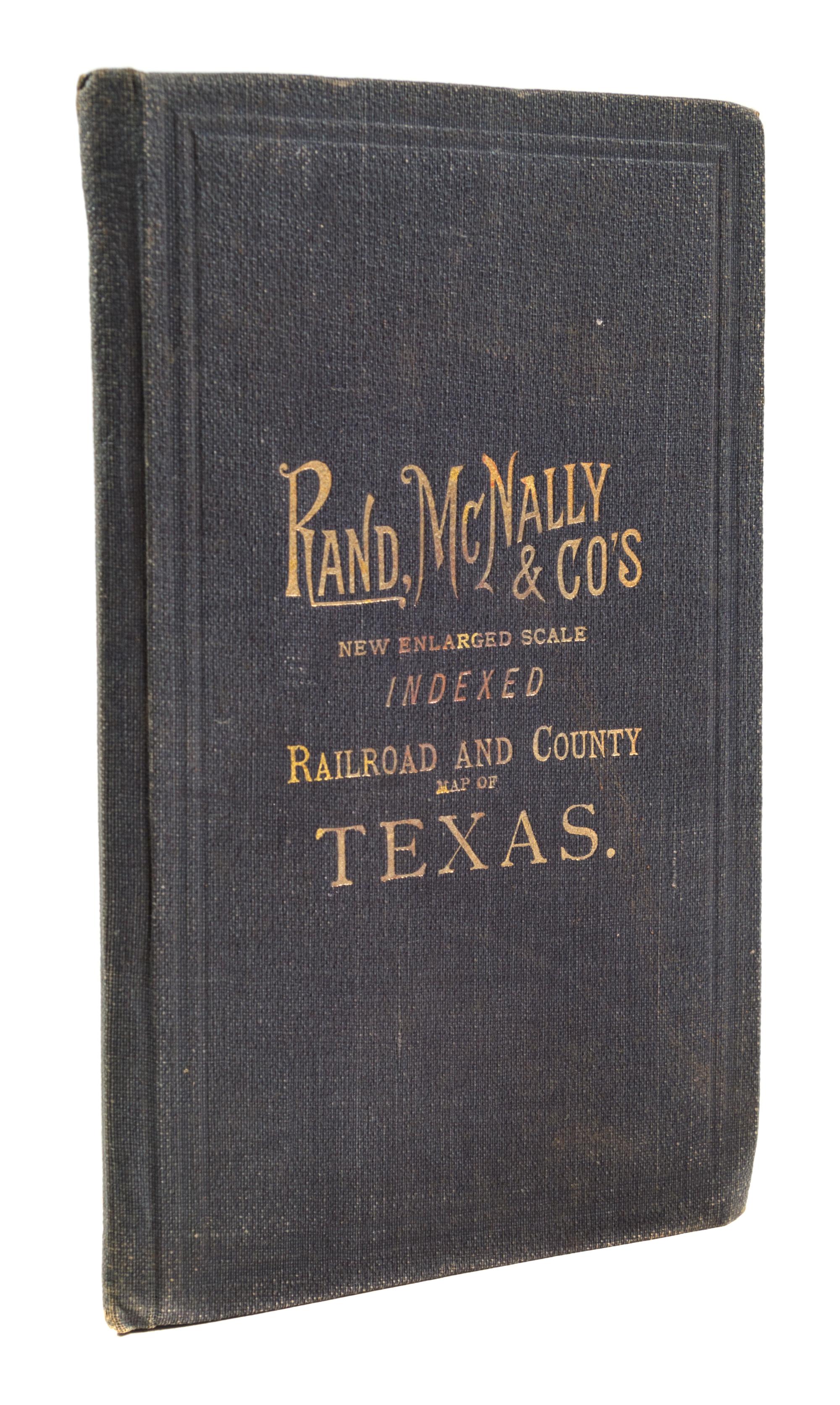 (MAP) Indexed County and Township Map of Texas. Chicago, c. 1904.