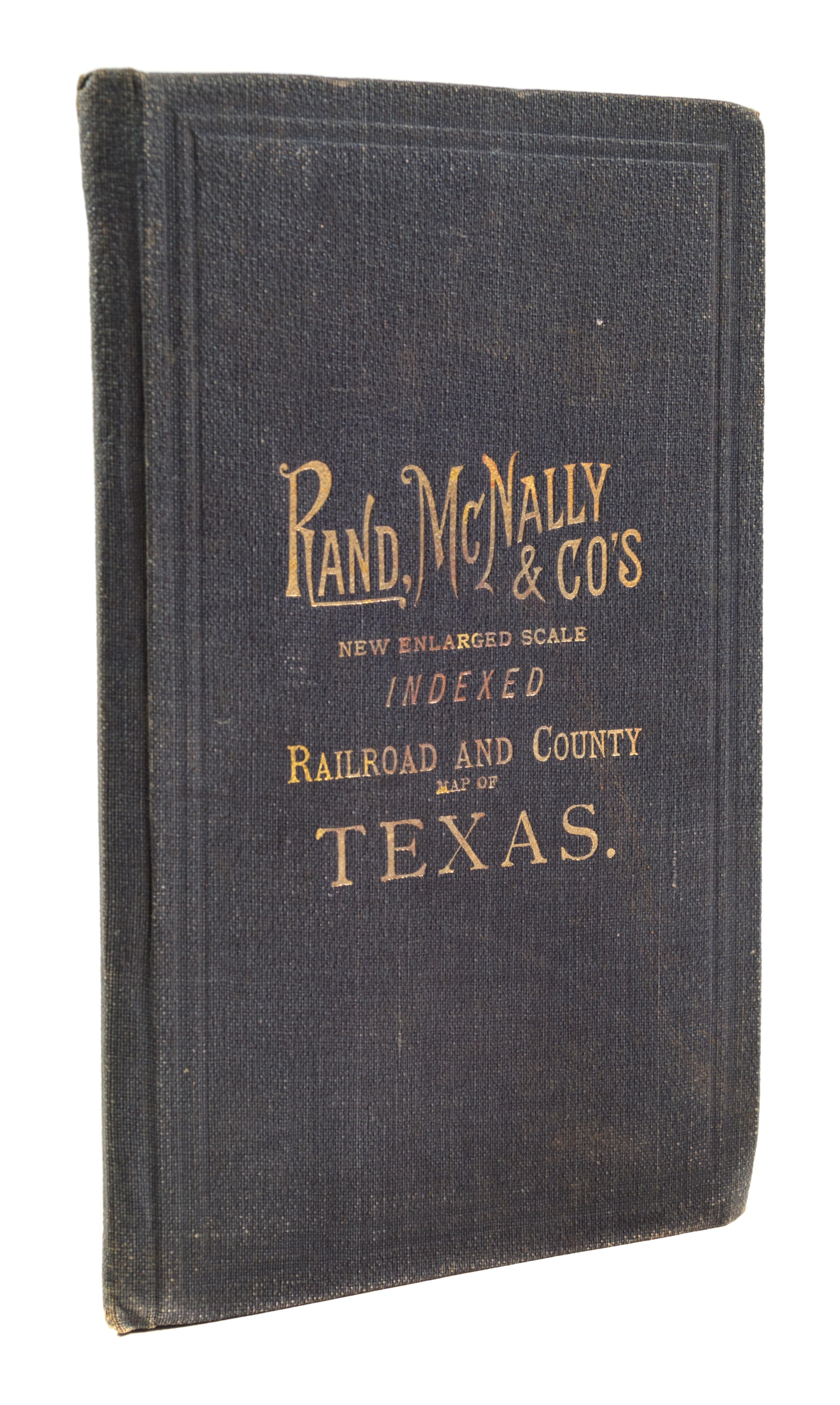 (MAP) Indexed County and Township Map of Texas. Chicago, c. 1904.