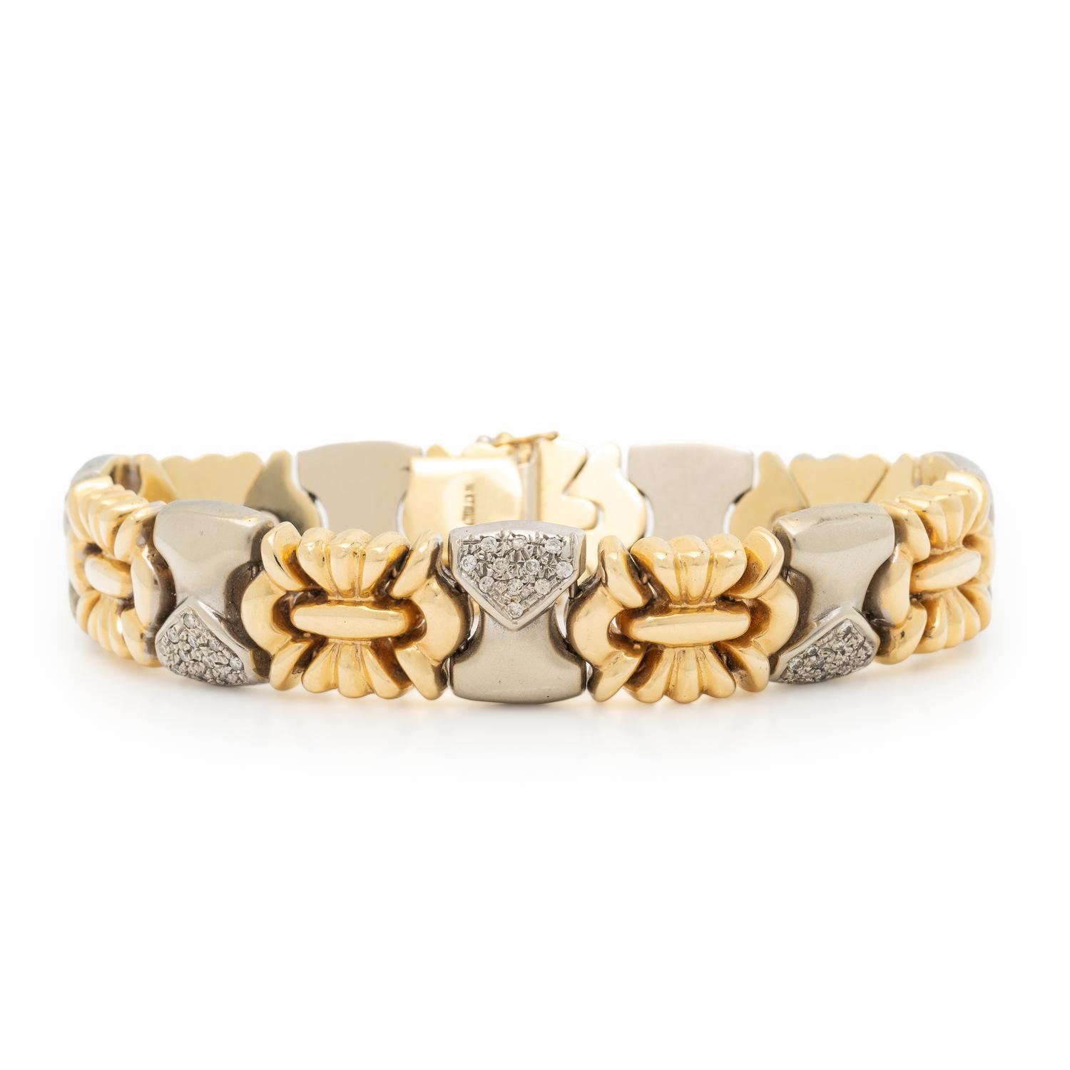 Bicolor Gold and Diamond Bracelet