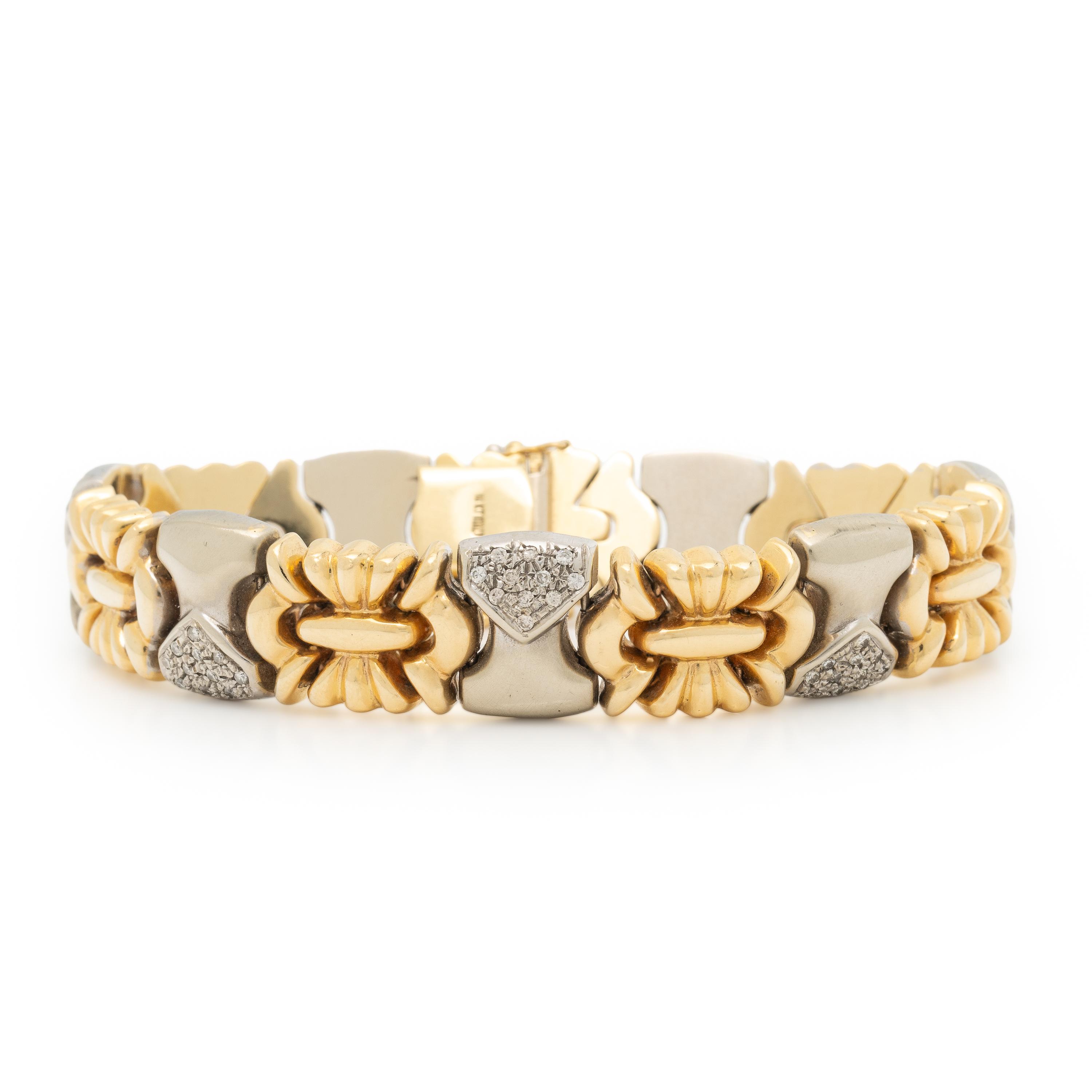 Bicolor Gold and Diamond Bracelet