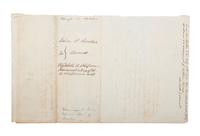 [SLAVERY & ABOLITION -- CIVIL WAR]. Partly printed bond regarding the estate of Slaveholder Herman Shipman. Charleston, SC, 17 August 1861. EARLY CONFEDERATE DOCUMENT AMENDING US PRINTED FORM.