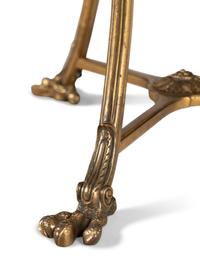 An Empire Style Gilt Bronze and Marble Guéridon