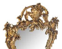 A Rococo Style Gilt Bronze Mirror