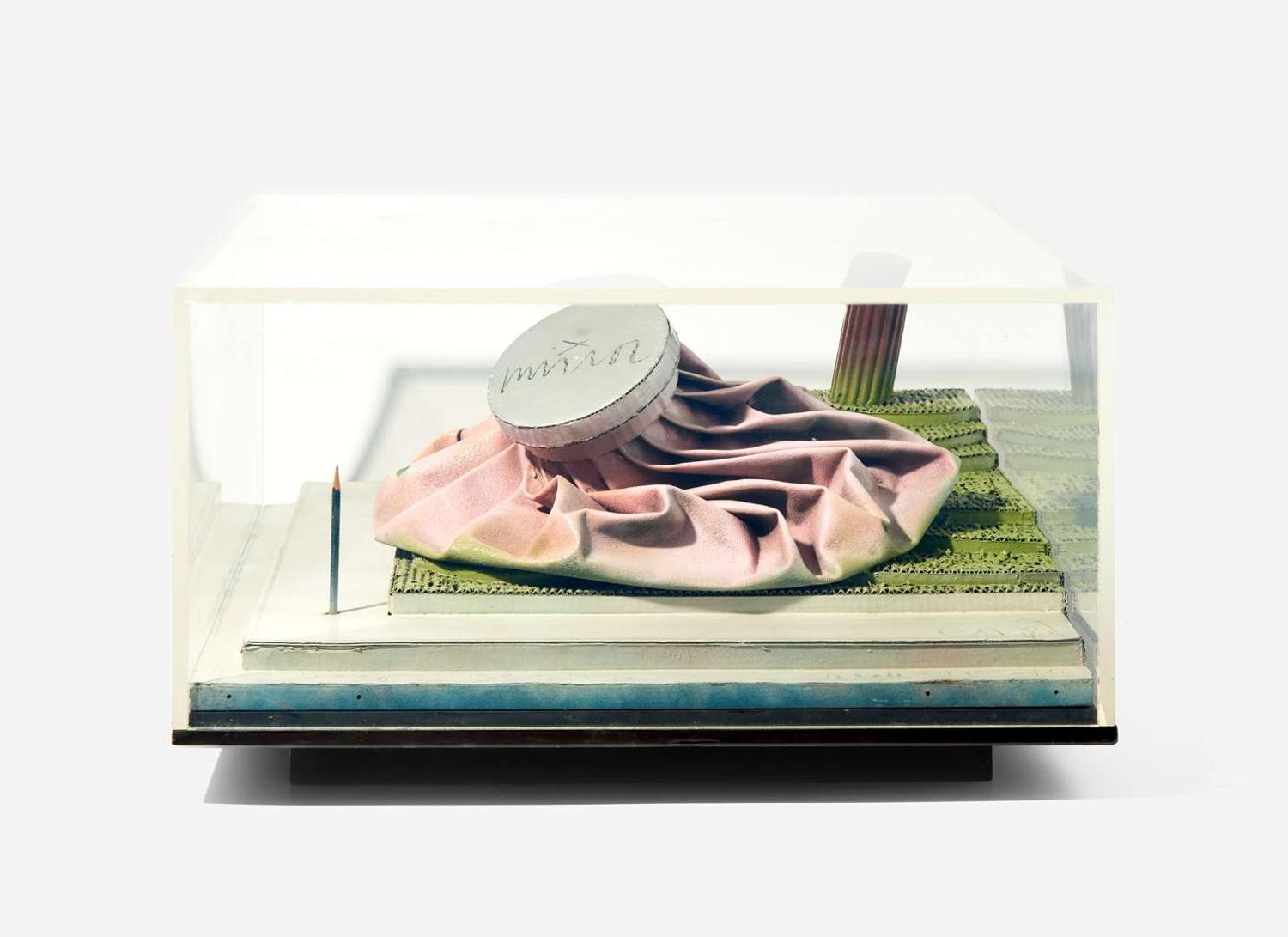 Claes Oldenburg (American, 1929-2022) - Model for Giant Ice Bag on a Corner Site-Oberlin