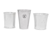 Three American Arts & Crafts Silver Beakers