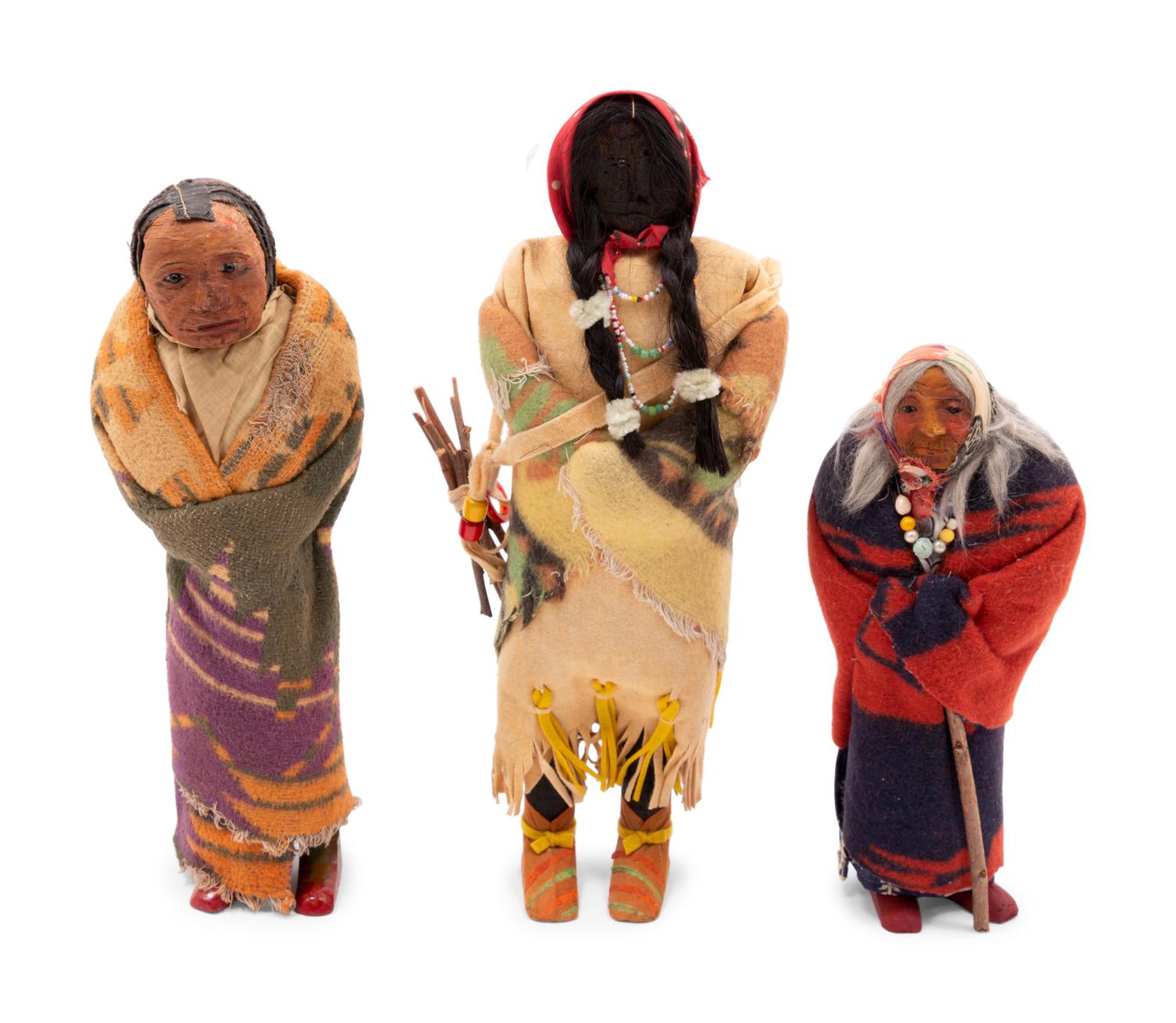 Skookum Dolls, with Apple Heads