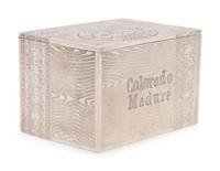 A Russian Silver Trompe l'Oeil Table-Top Cigar Box