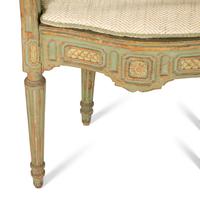 A Pair of Northern European Painted Bergeres