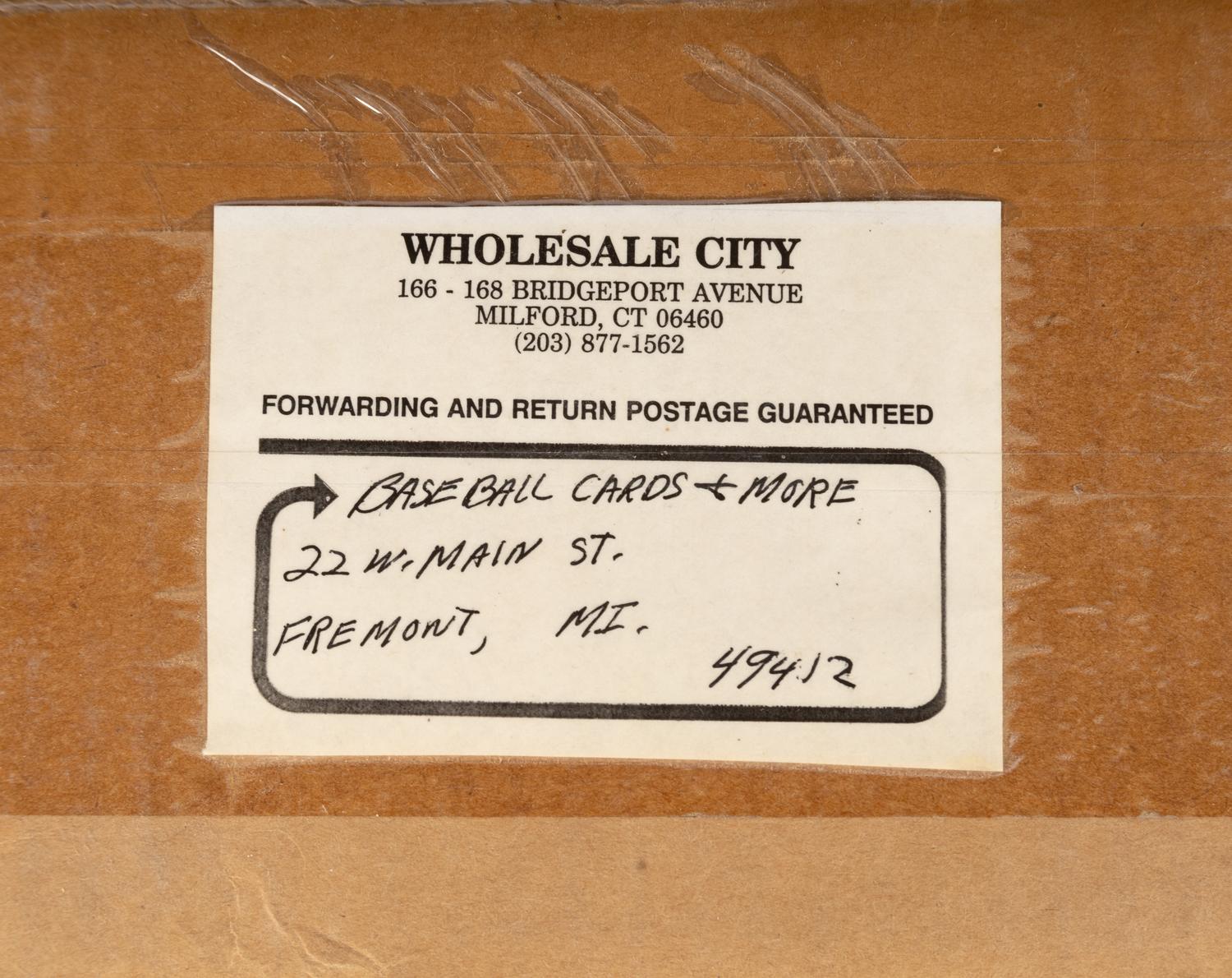 A Factory Case of 1990 Score Baseball Cards (20 Boxes / Frank Thomas Rookie, Bo Knows Cards)