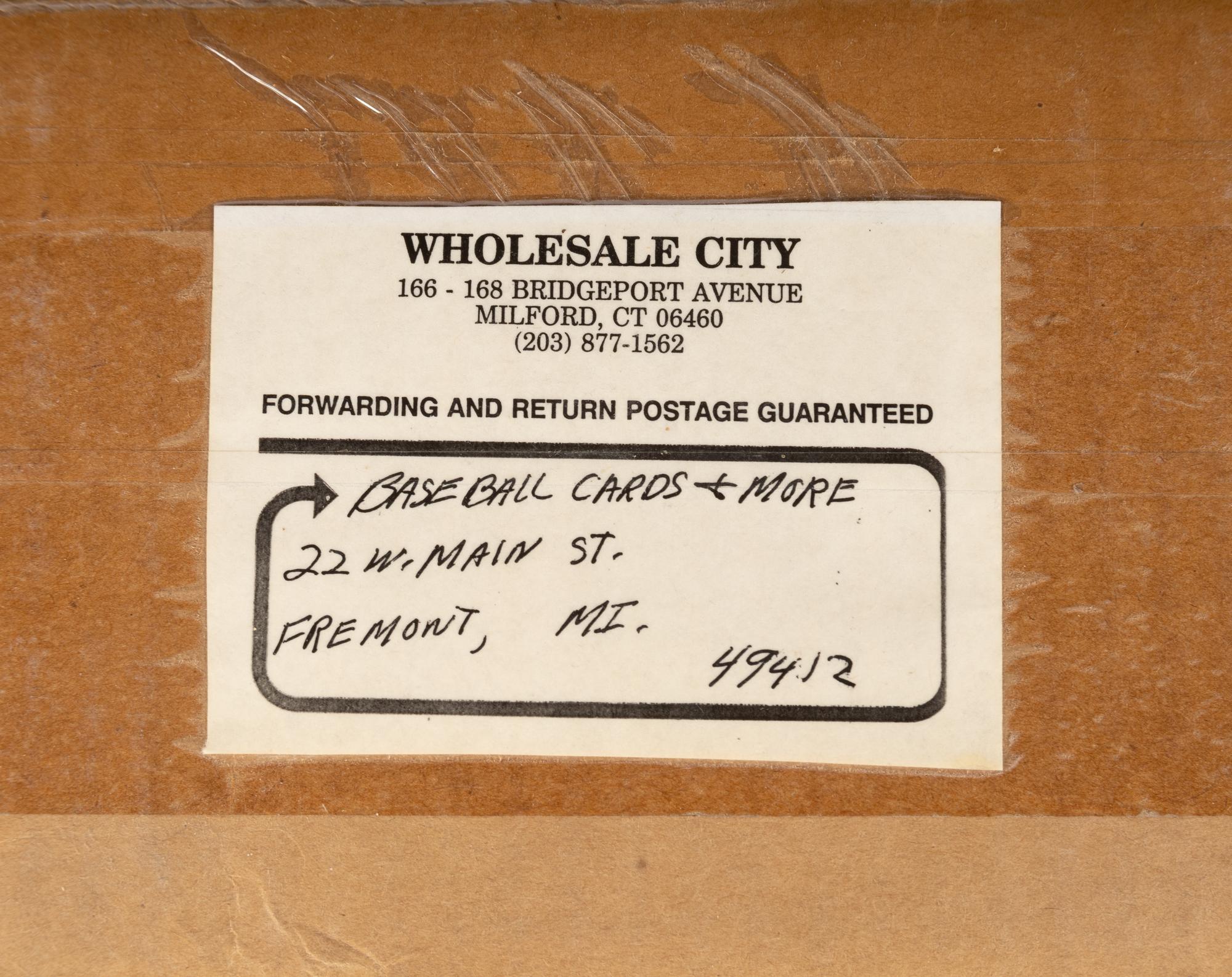 A Factory Case of 1990 Score Baseball Cards (20 Boxes / Frank Thomas Rookie, Bo Knows Cards)
