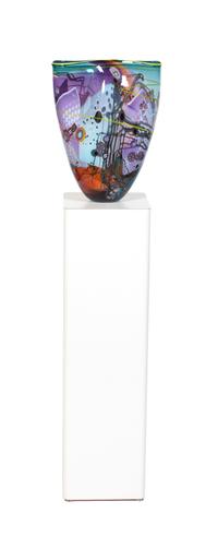 An Art Glass Vessel Height 17 inches. — WES HUNTING, 1991