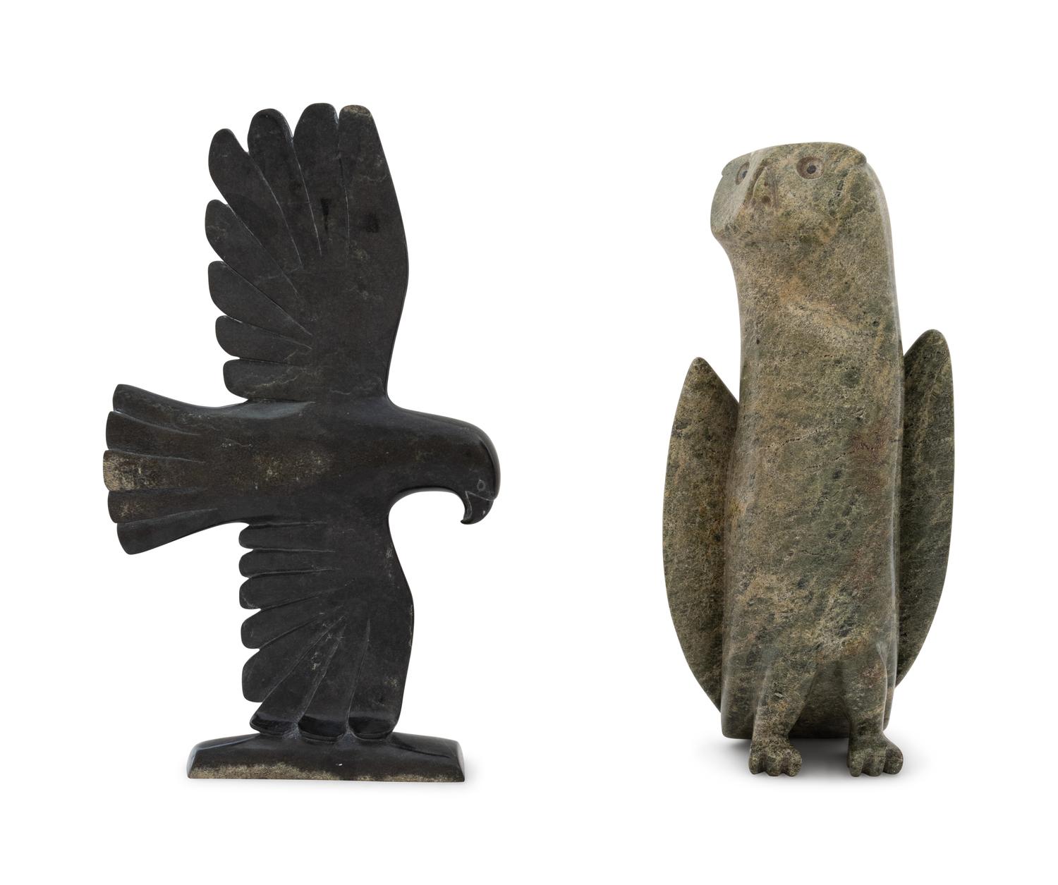 Two Inuit Carved Stone Sculptures