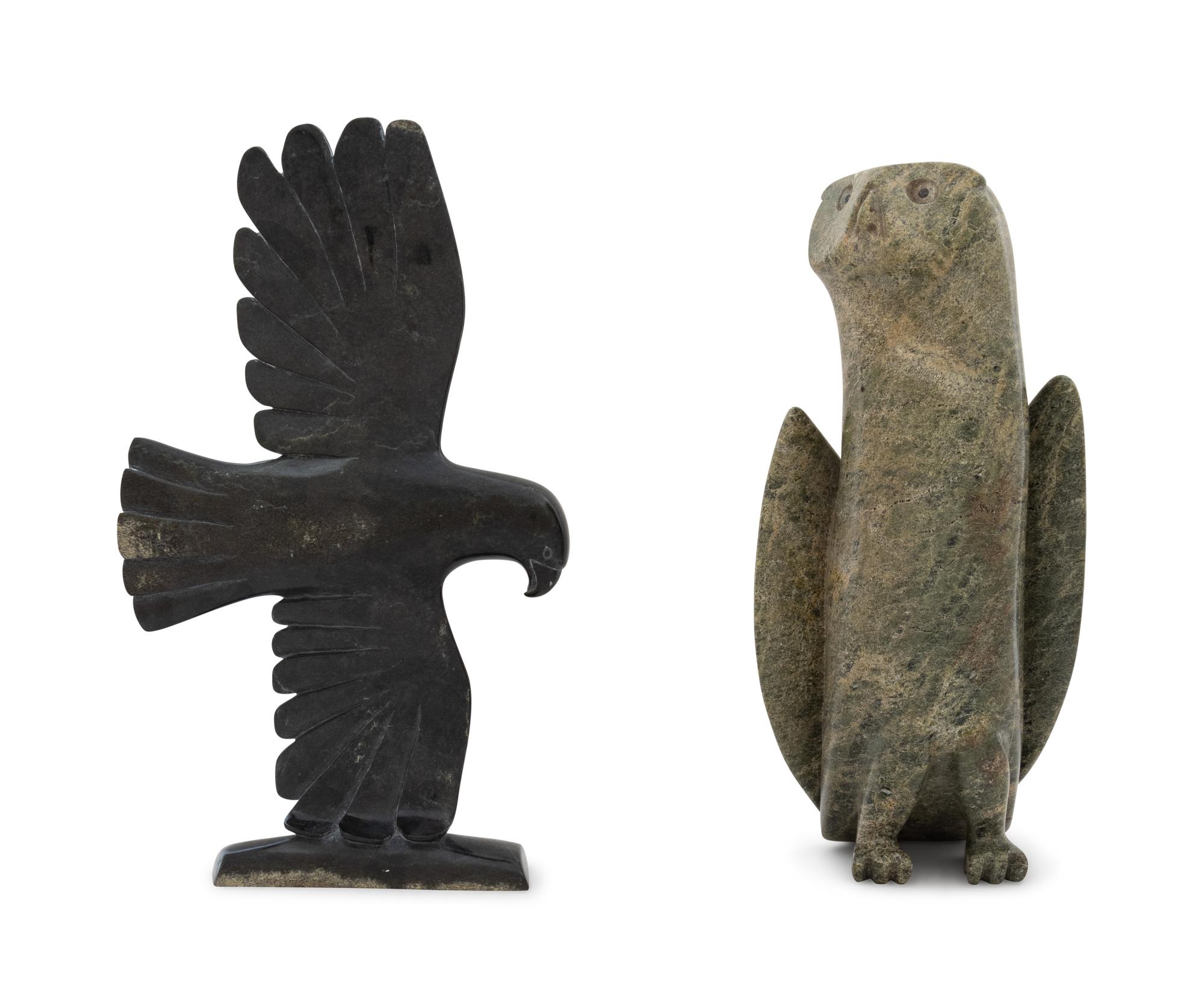 Two Inuit Carved Stone Sculptures