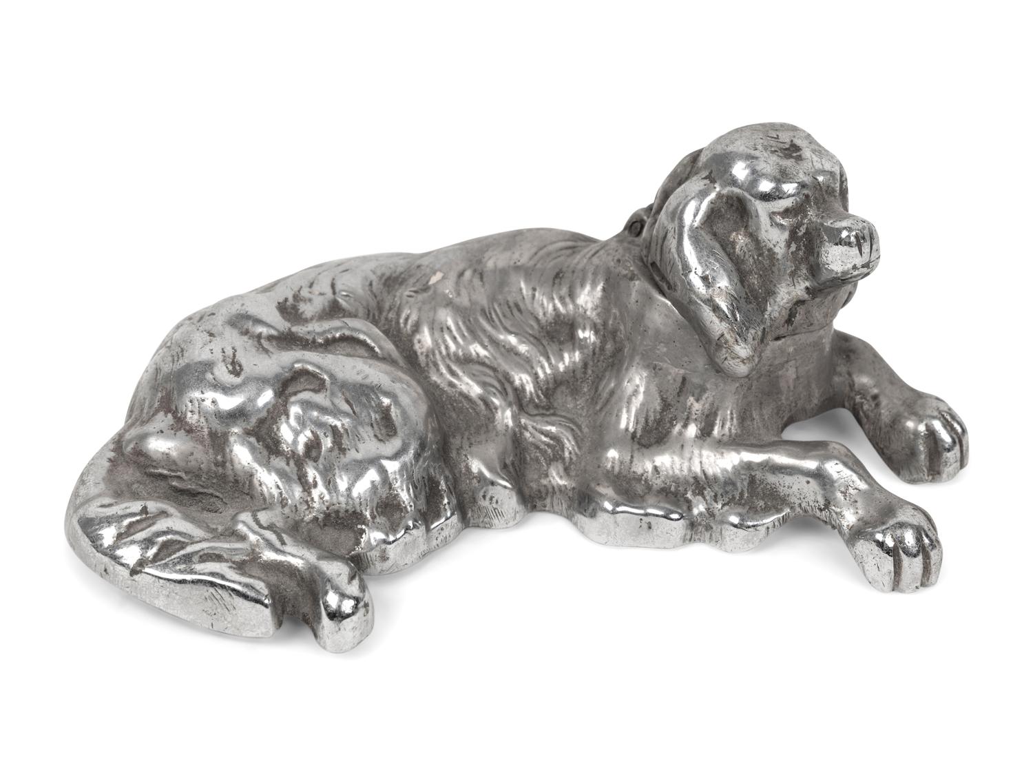 A Collection of Four Dog-Themed Inkwells