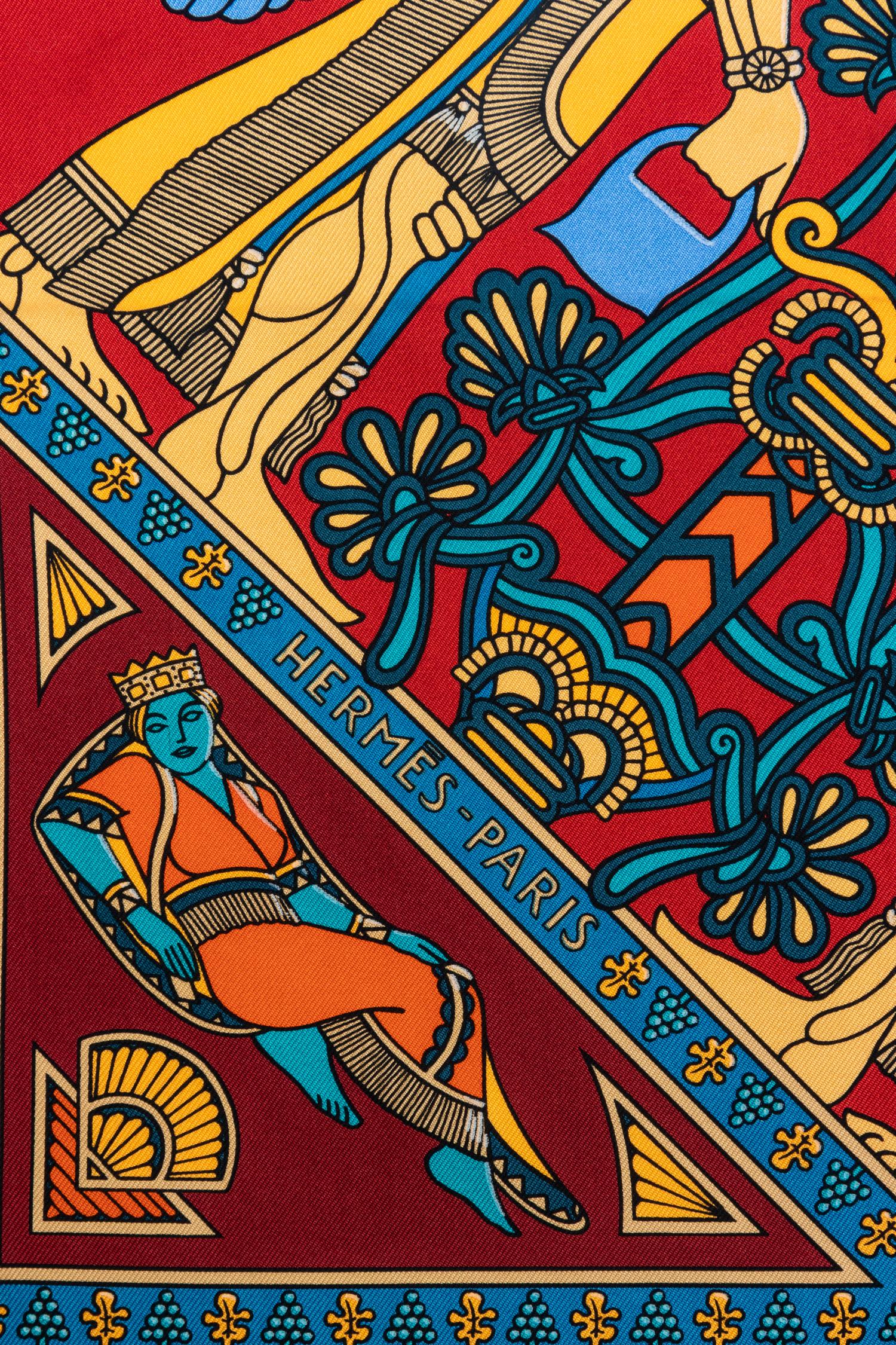 Two Hermès 90cm Silk Scarf, Carré