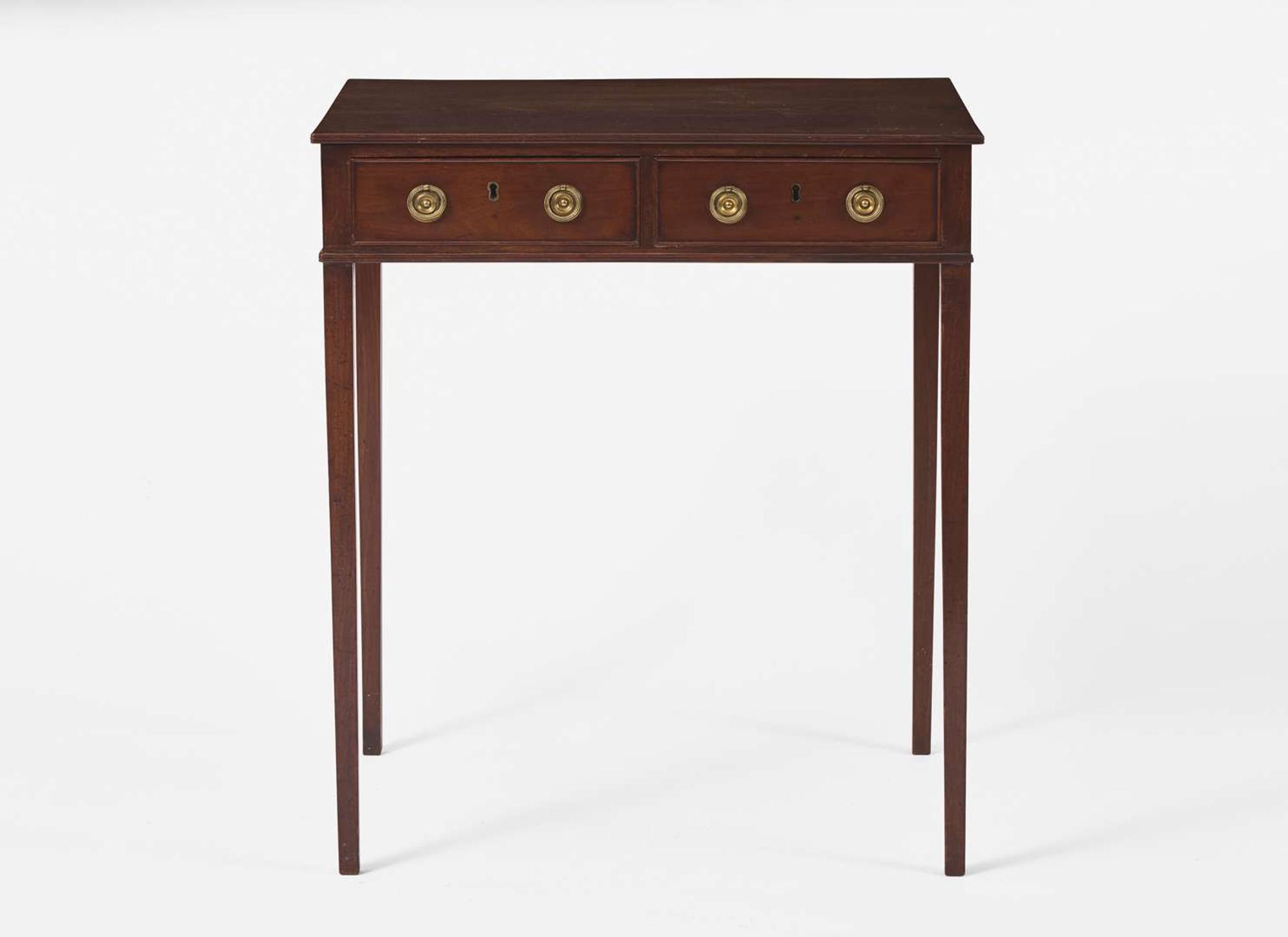 A George III mahogany side table, circa 1790