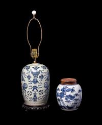 Two Chinese Blue and White Porcelain Jars