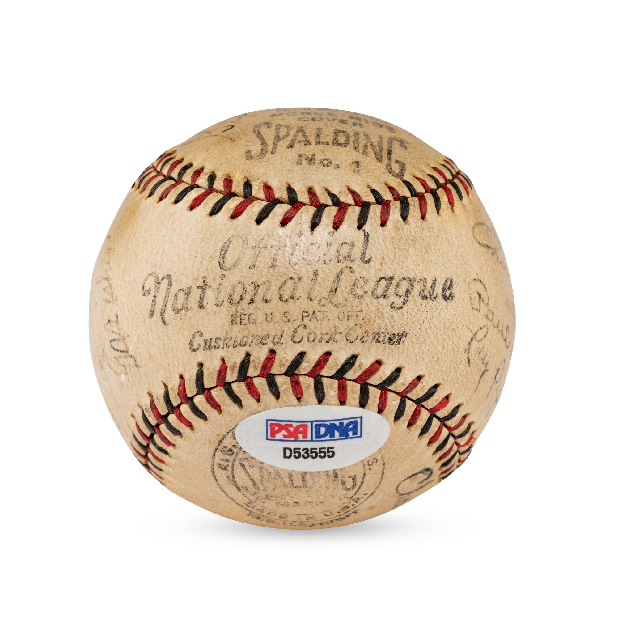 A 1929-32 St. Louis Cardinals and St. Louis Browns Multi Signed Autograph Baseball Featuring George Sisler (PSA Authenticated)