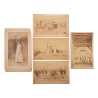 [SOUTHWEST - EARLY PHOTOGRAPHY]. A group of cyanotypes, albumens, and silver gelatin photographs taken in Arizona, New Mexico, Texas, and Mexico, comprising: