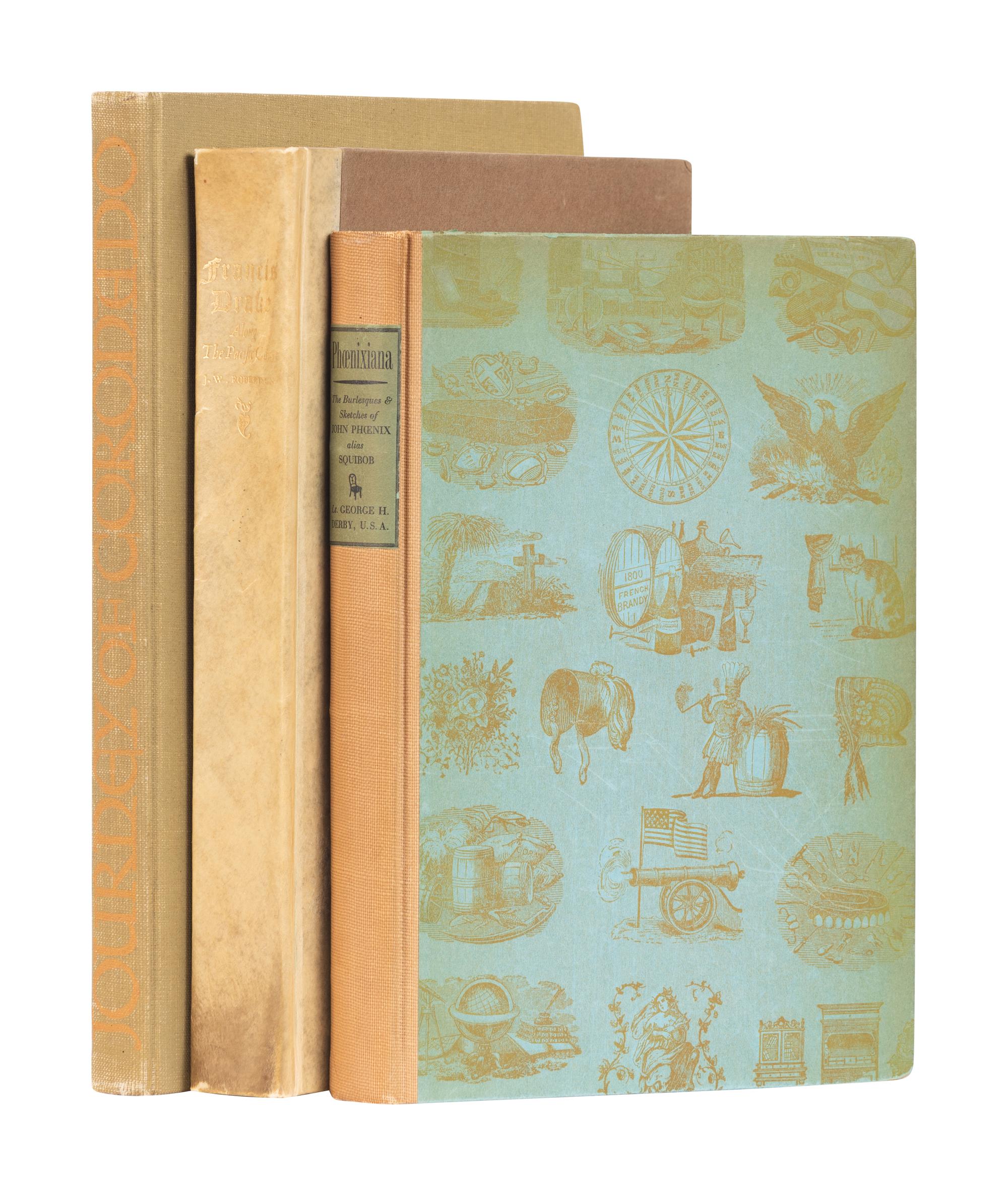 [GRABHORN PRESS]. A group of 3 works printed by the Grabhorn Press, comprising: