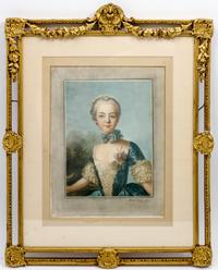 After F.G. Stevenson, published by Harry Dickins, EARLY 20TH CENTURY, Portrait of a French Lady of the Court