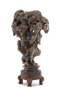 A Scholar's Rock Height 10 1/2 inches.