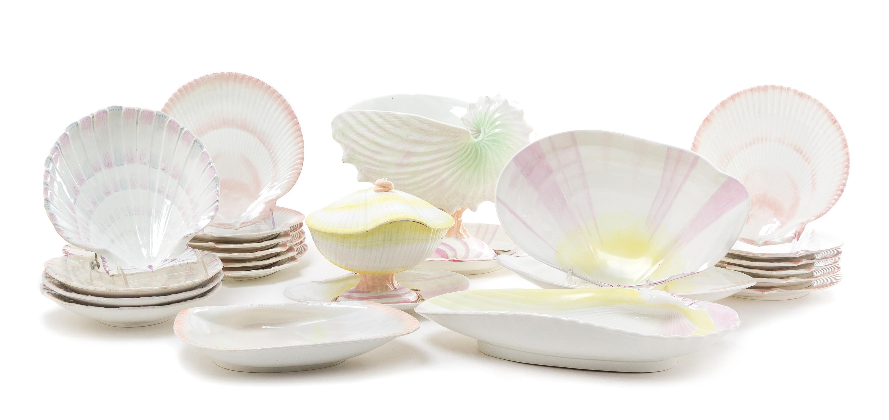 A Wedgwood Partial Dessert Service Length of longest 14 inches. — 19TH CENTURY