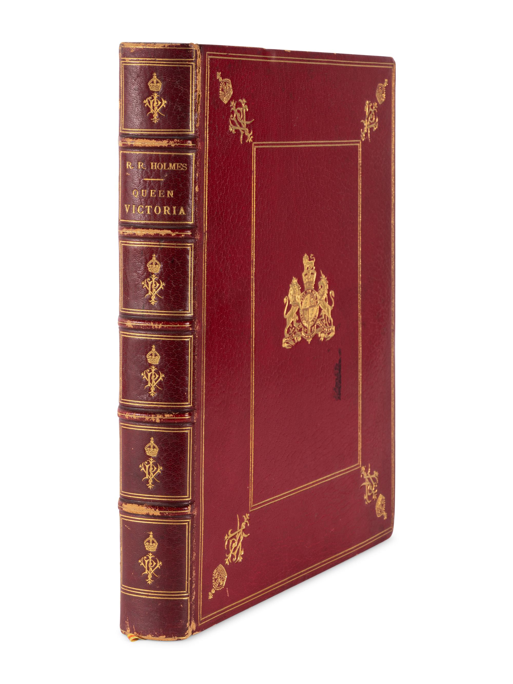 [BINDING] -- [VICTORIA, QUEEN OF ENGLAND (1819-1901)]. HOLMES, Richard Rivington, Sir (1835-1911). Queen Victoria . London & Paris: Boussod, Valadon & Co., 1897.