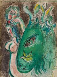 CHAGALL, MARC. Drawings for the Bible. New York, (1960). First American edition. Complete with 24 original color lithos.