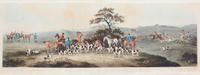 Dean WOLSTENHOLME Sr., after - George SUTHERLAND, engraver Image 8 1/2 x 25 1/2 inches. — Full Cry - The Death - Refreshment - Going Out [Plates I-IV]