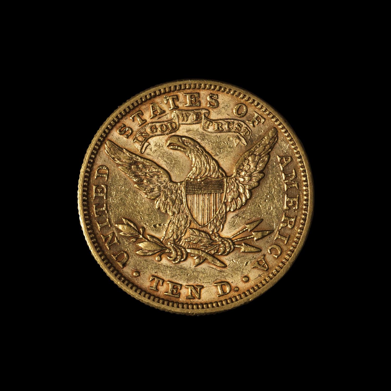 An 1892 Liberty Head $10 Gold Coin