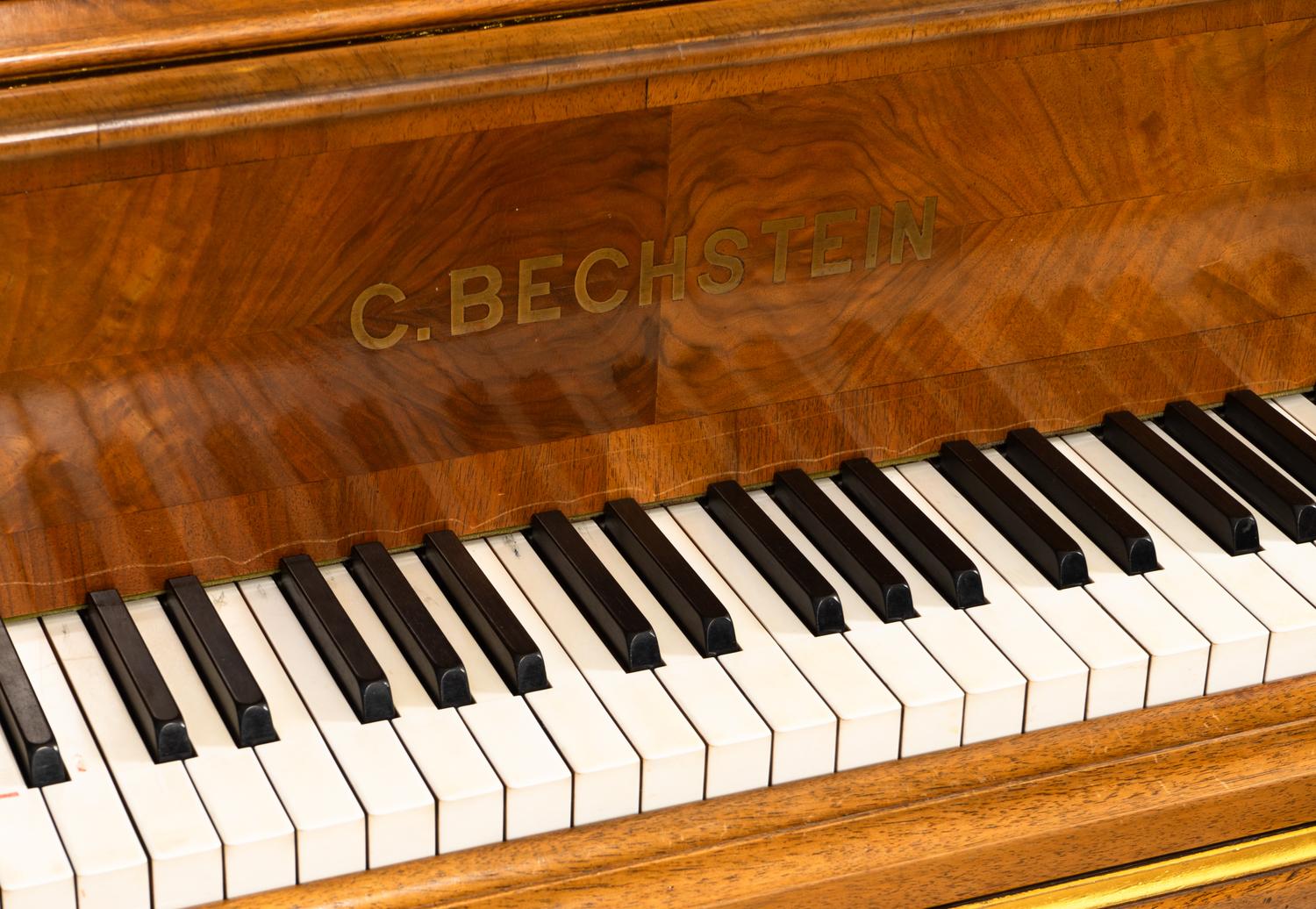 A Fine C. Bechstein Louis XV Style Parcel Gilt Walnut Grand Piano