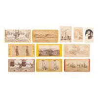 [African Americana] Group of 11 Stereoviews and Carte de Visite, African American Subjects