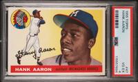 A 1955 Topps Hank Aaron Baseball Card No. 47 (PSA 4 VG-EX) from The Collection of David Eisenhower