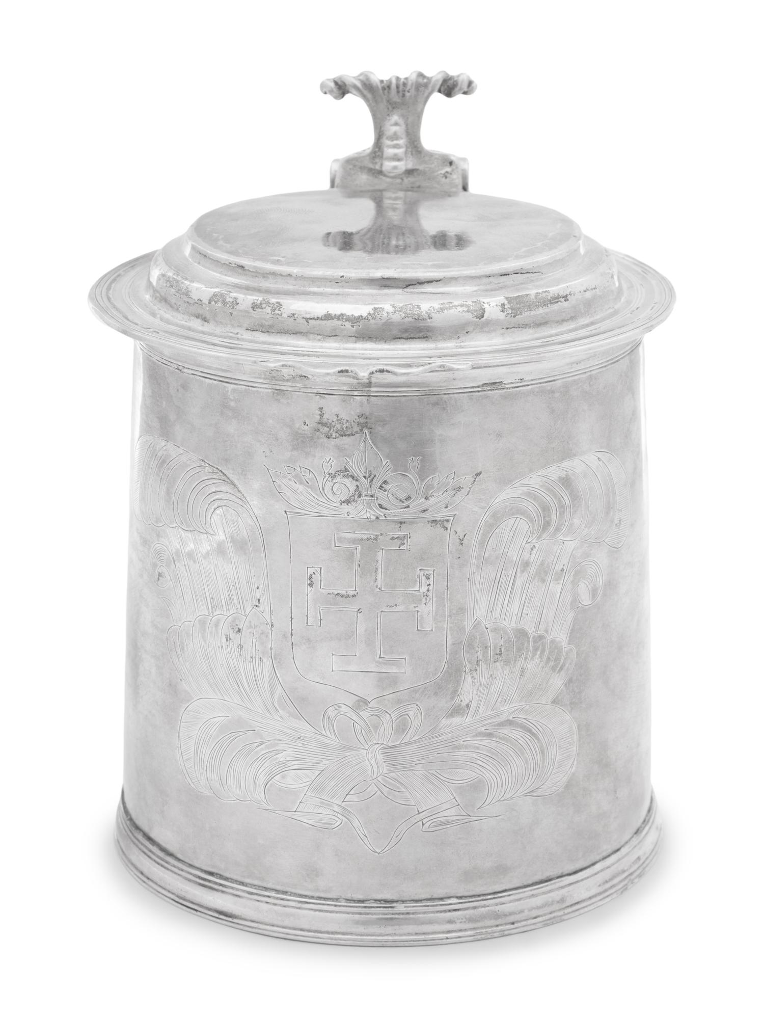 An English Silver Tankard