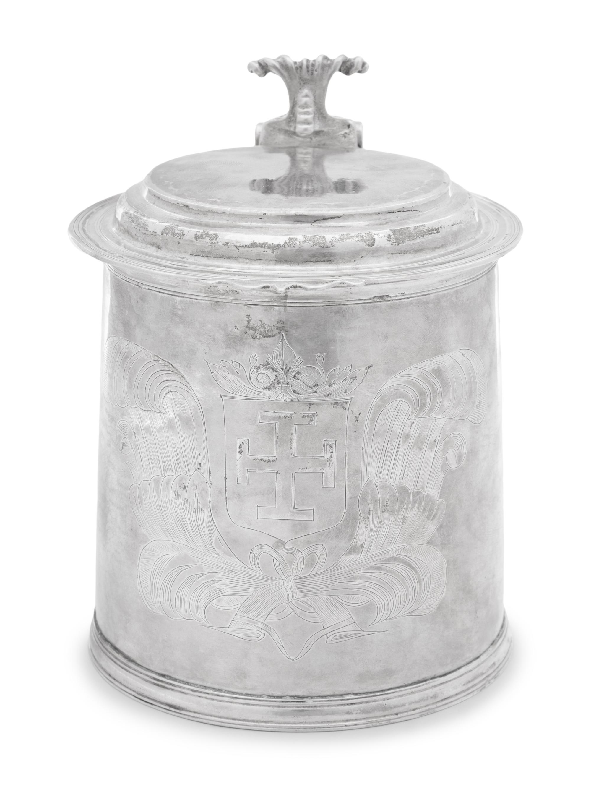 An English Silver Tankard