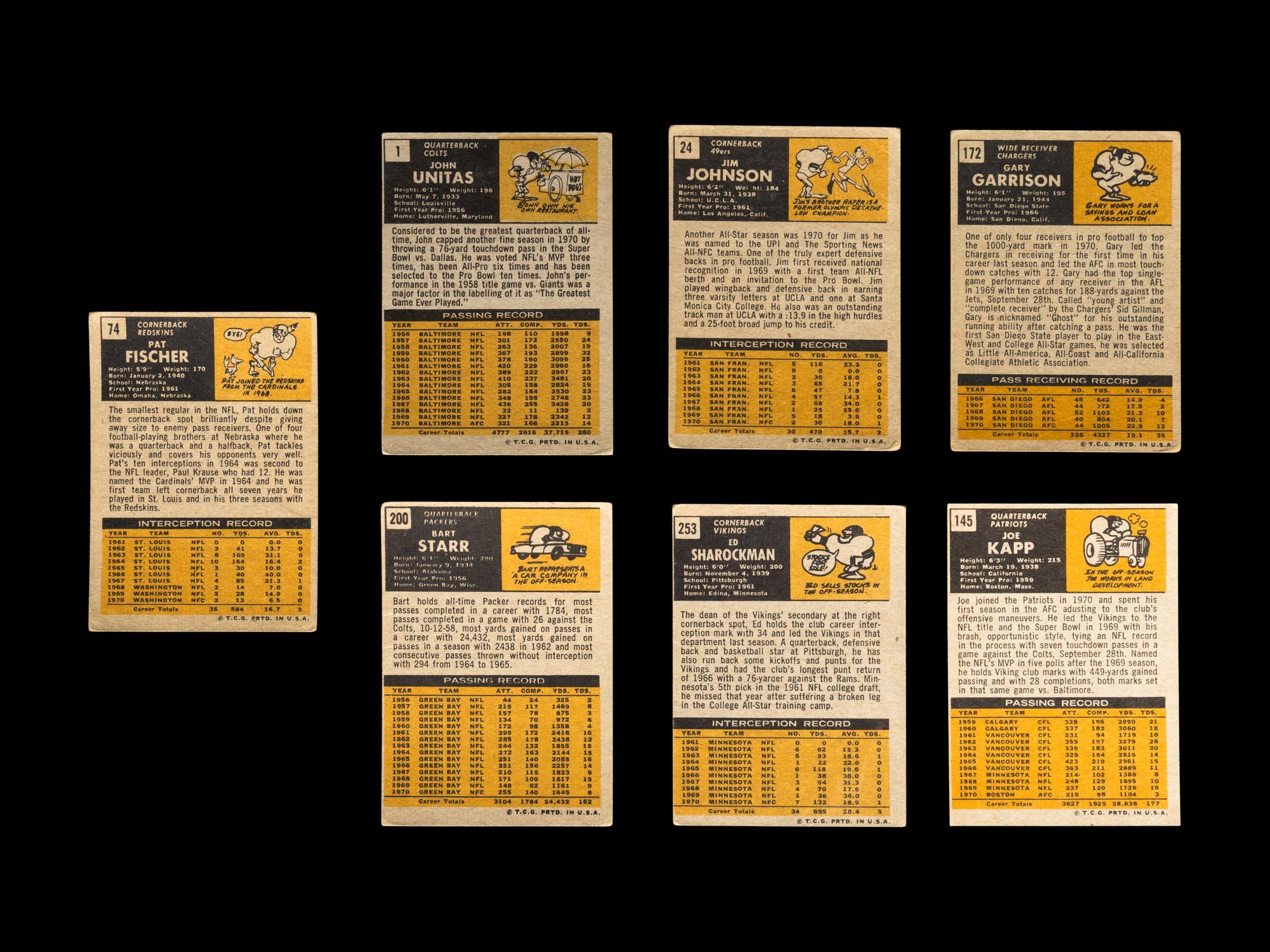 A Complete Set of 1971 Topps Football Cards (263/263)
