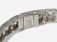 A Platinum and Diamond Art Deco Bracelet