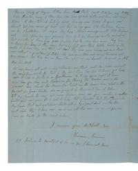 [ENSLAVEMENT] 1839 letter ref. death of wealthy slave owner George Pollock and his holdings in NC.