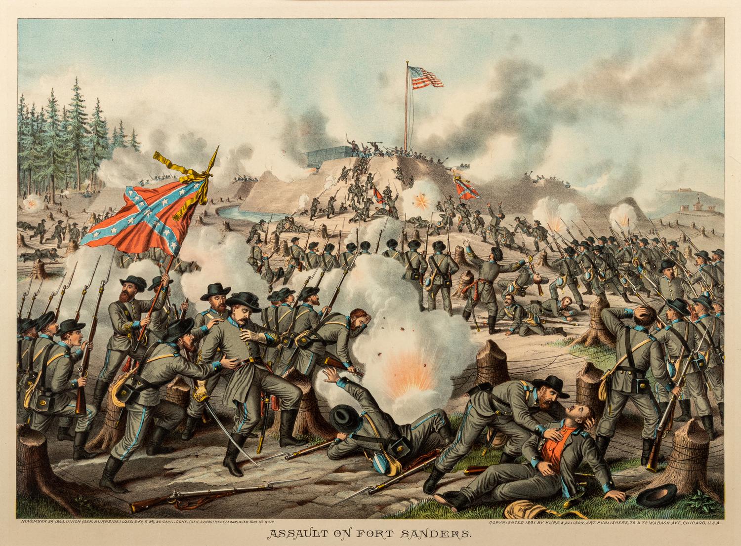 Three Lithographs Depicting Battle Scenes - Donated on June 27, 2024