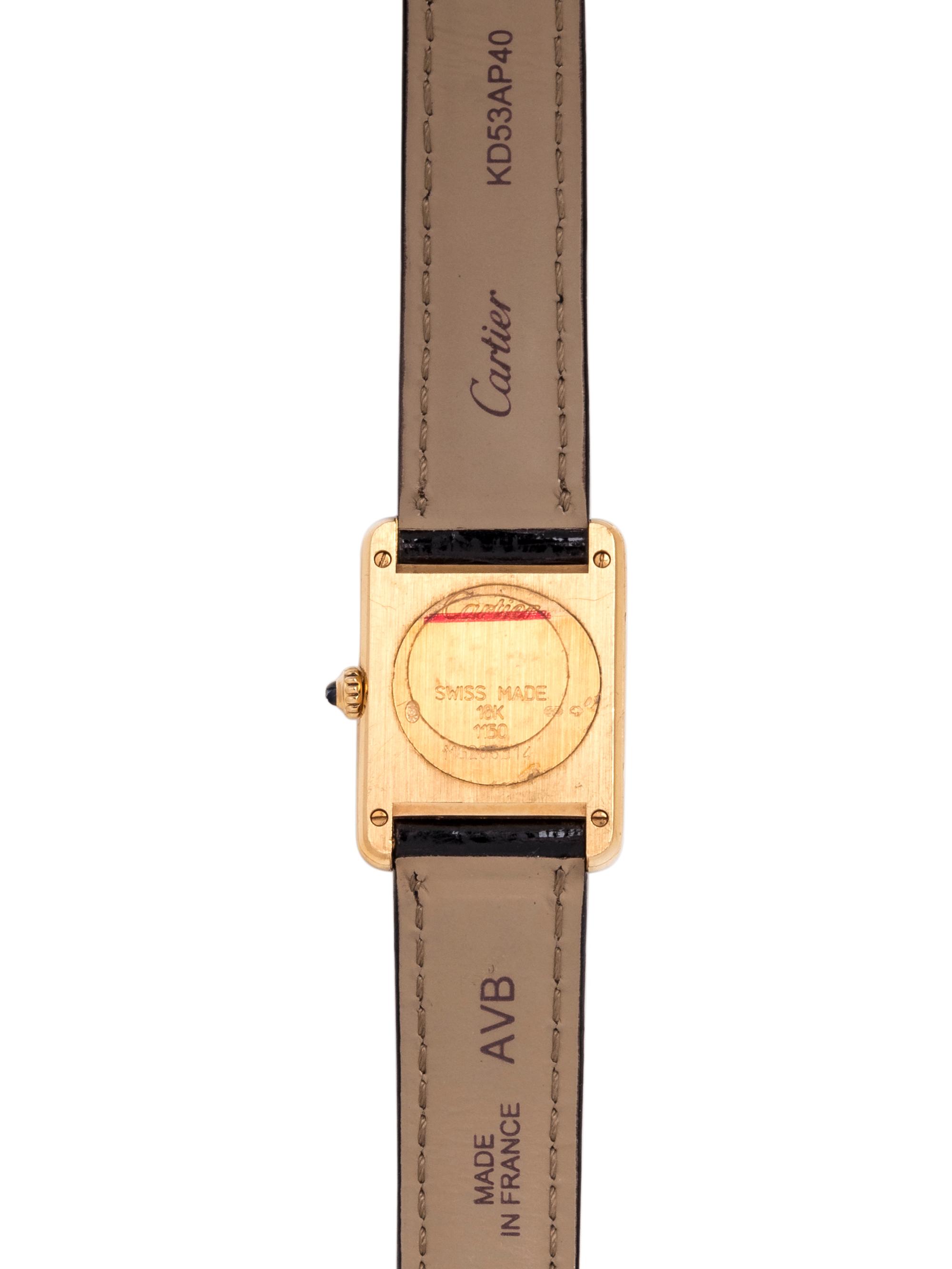 CARTIER, 18K YELLOW GOLD REF. 1150 'TANK' WRISTWATCH