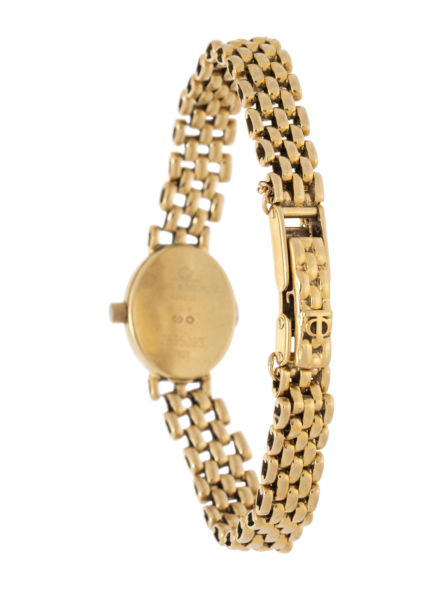 BAUME & MERCIER, YELLOW GOLD WATCH