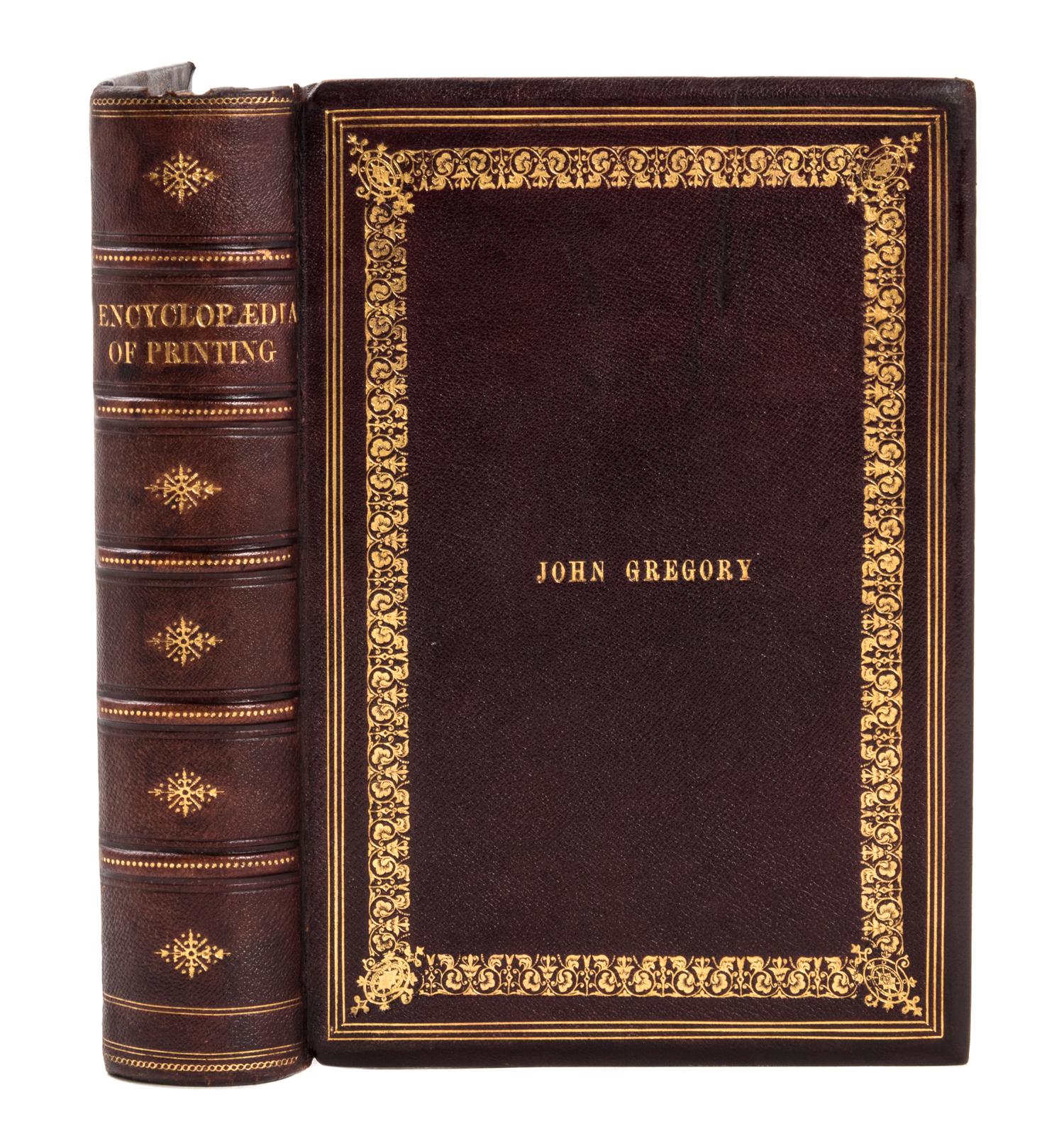RINGWALT, Luther J. American Encyclopaedia of Printing. Philadelphia, 1871. FIRST EDITION.