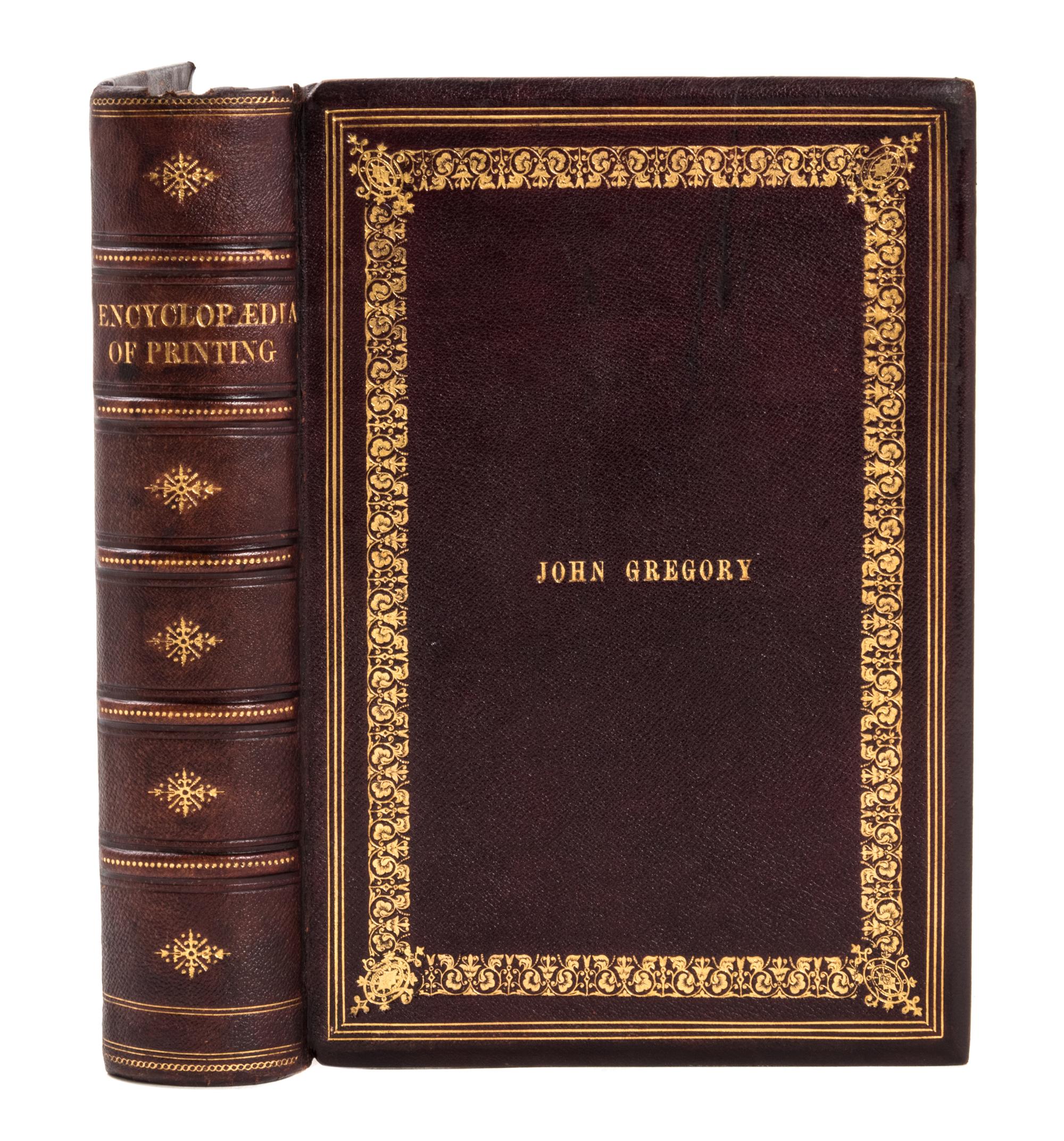 RINGWALT, Luther J. American Encyclopaedia of Printing. Philadelphia, 1871. FIRST EDITION.